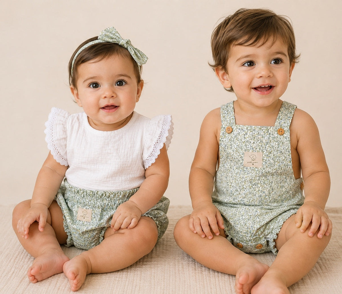 Conjunto Magnolia puesto en bebé - Petit Amour