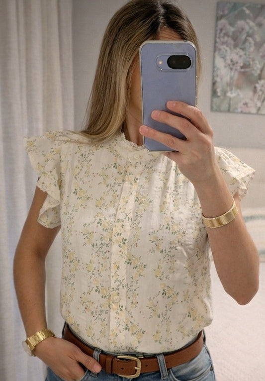 Blusa Floral Amarilla