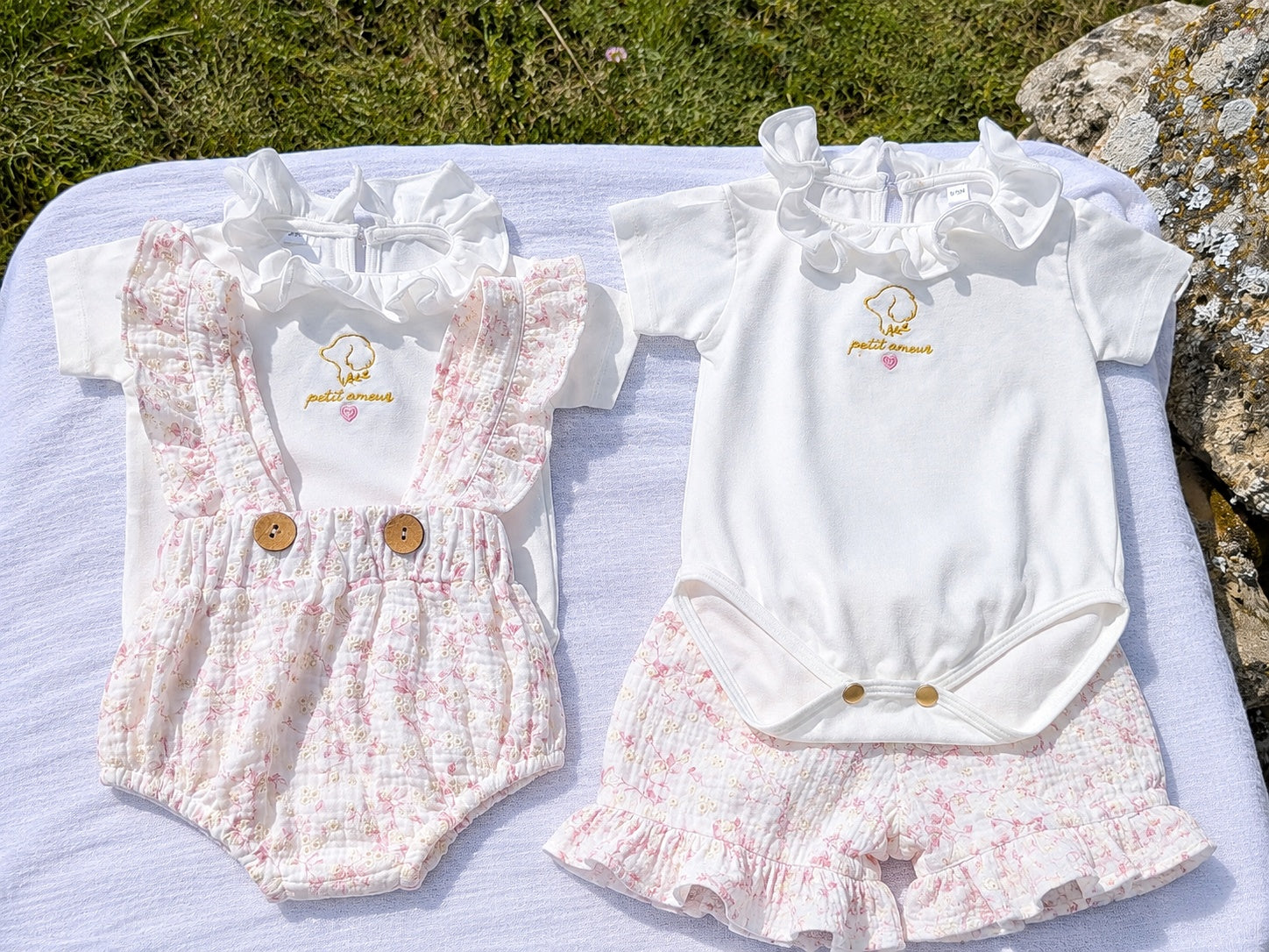 Conjunto Ranita Alma y Body Camille Petit Amour al aire libre - Leo & Magnolia